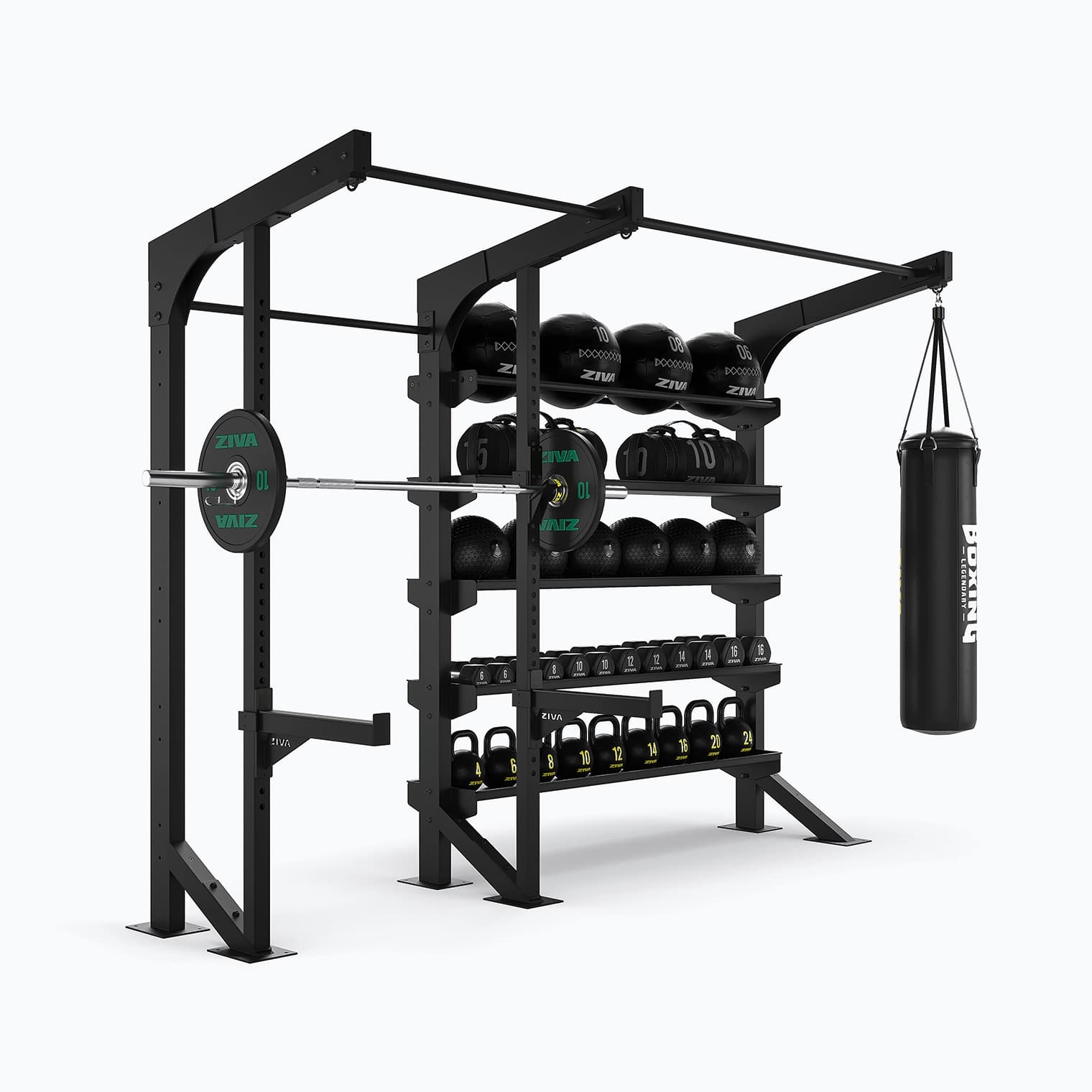 XP2 FLOOR MOUNTED SQUAT + 6’ RACK