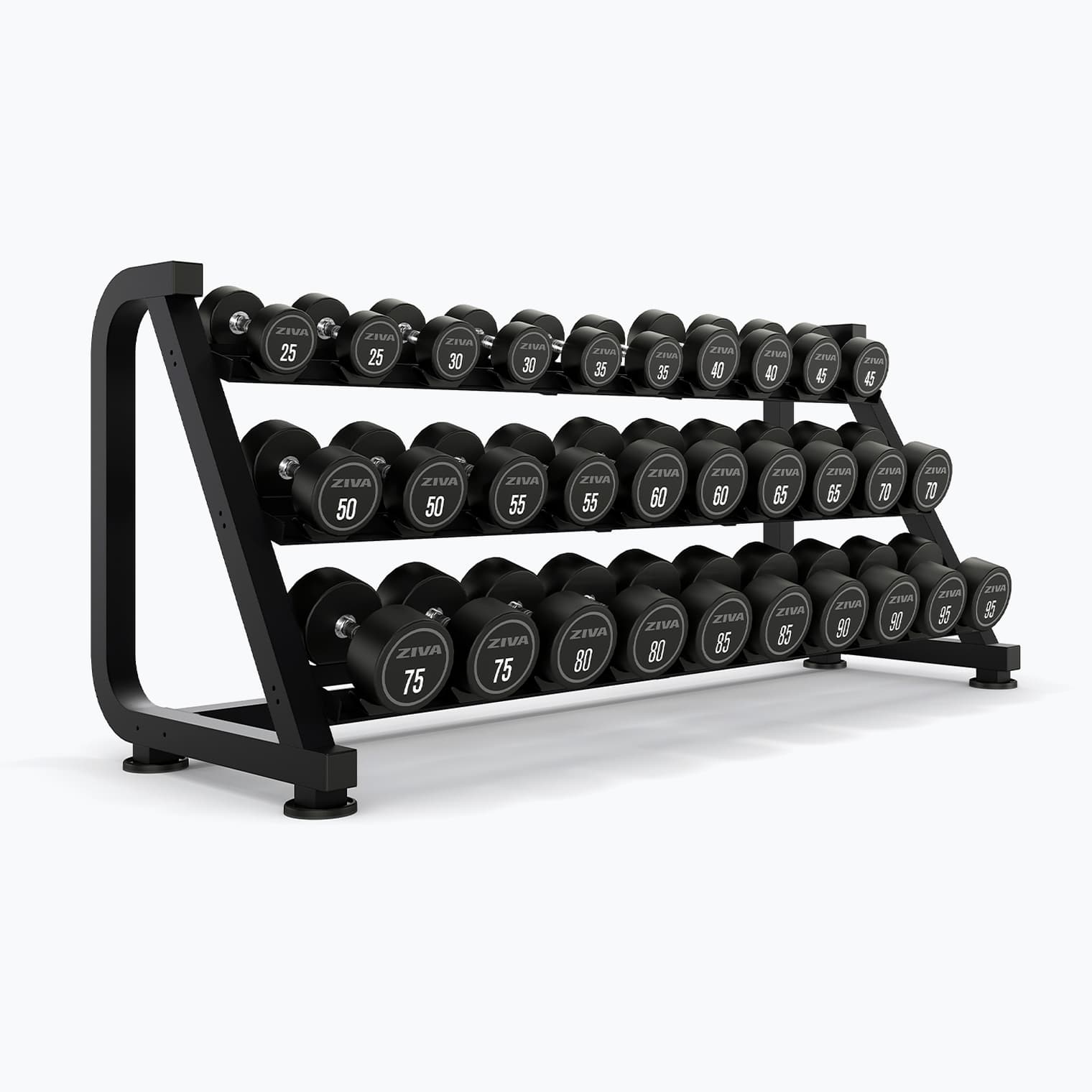 PERFORMANCE 15 PAIR DUMBBELL RACK WITH SADDLES