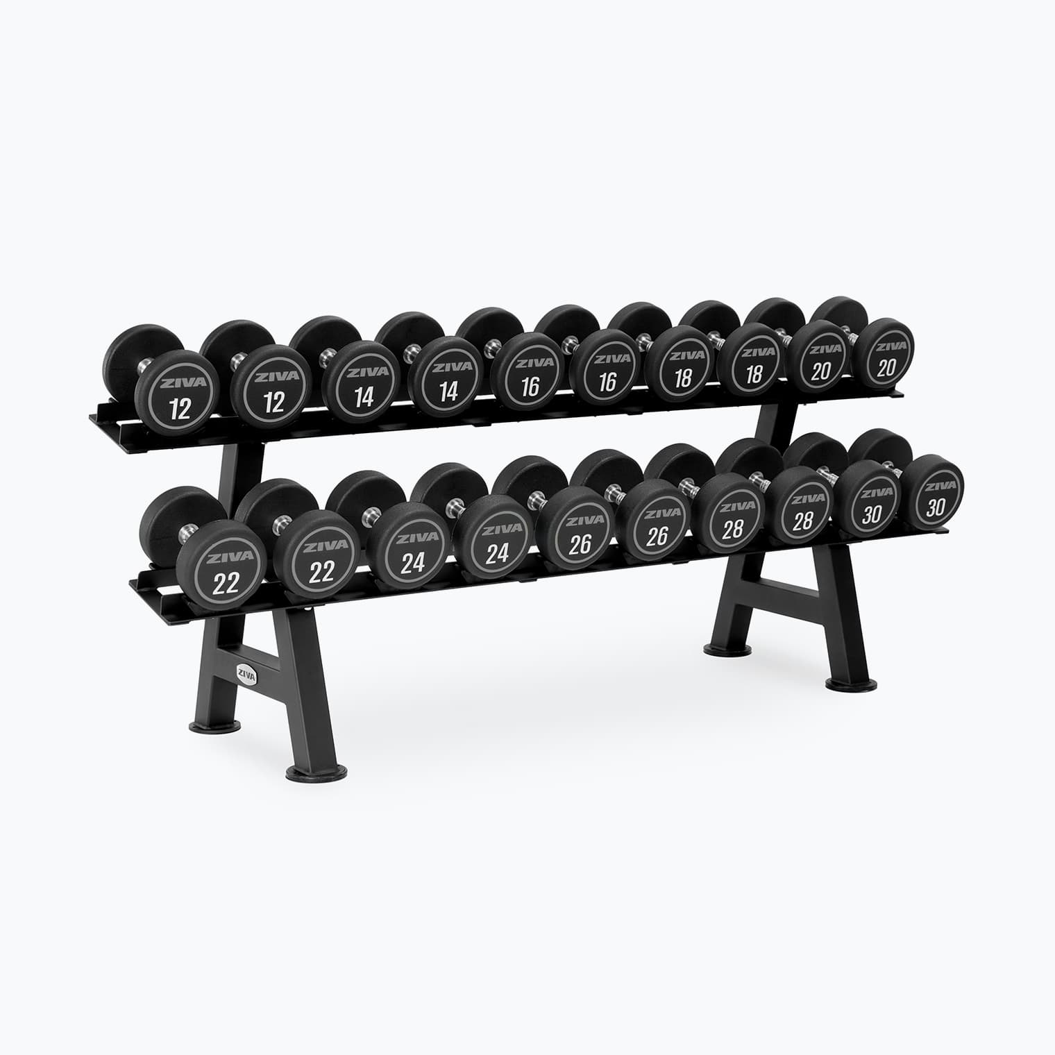 PERFORMANCE 10-PAIR DUMBBELL RACK WITH SADDLES