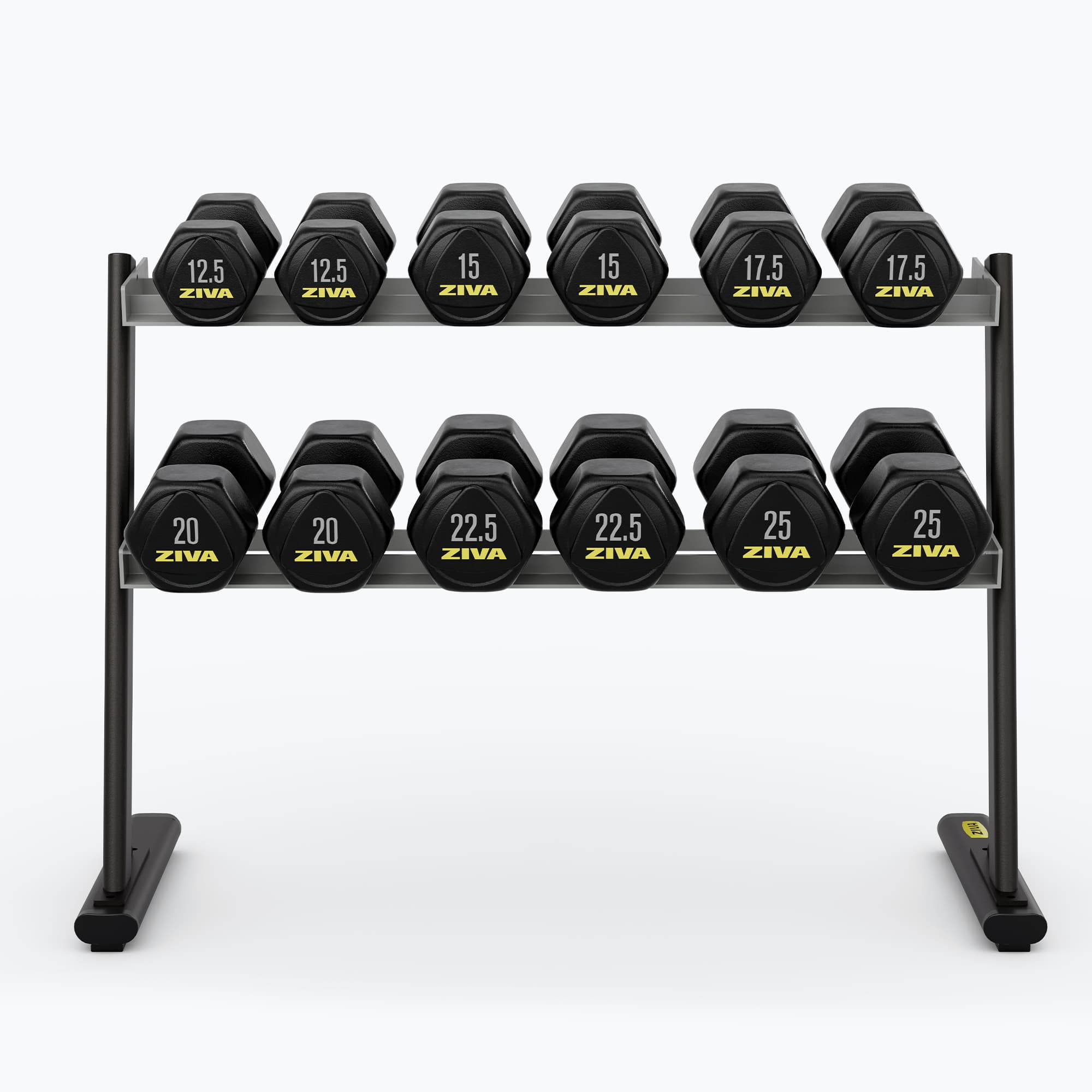 ZIVA LITE 2-TIER HEXAGON DUMBBELL RACK