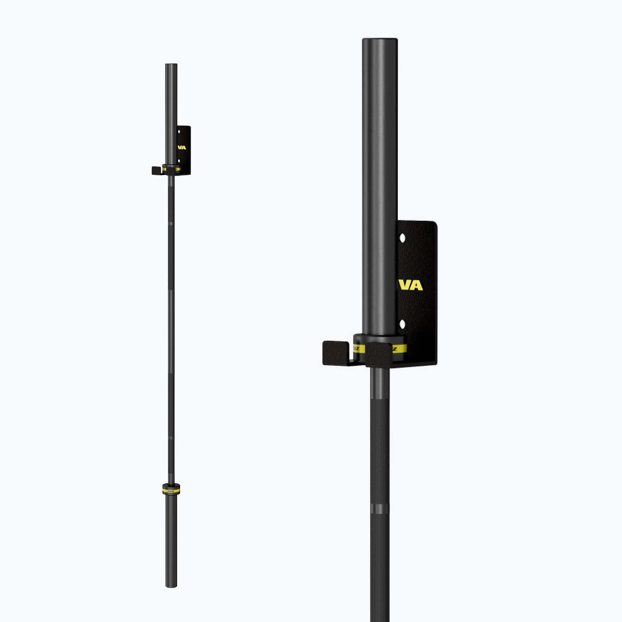 WALL MOUNTED SINGLE OLYMPIC BAR STORAGE RACK